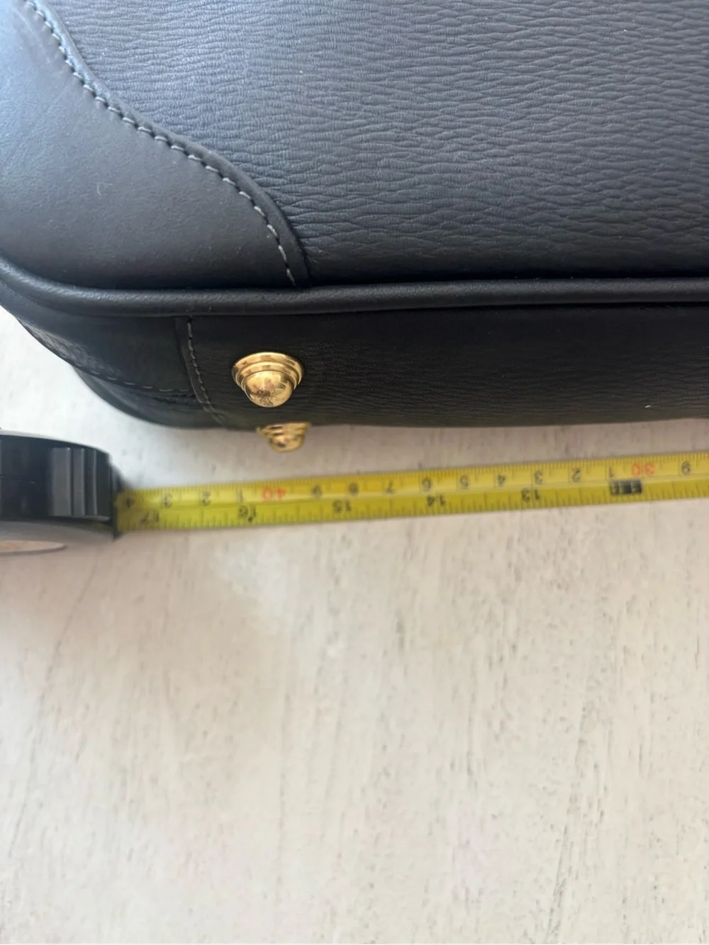 Courier Ruc Case in black grain leather